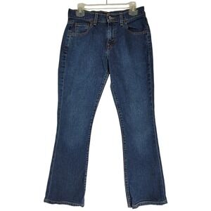 Levis 515 Boot Cut Low Rise Jeans Vintage Blue Stretch Denim Size 6M Misses